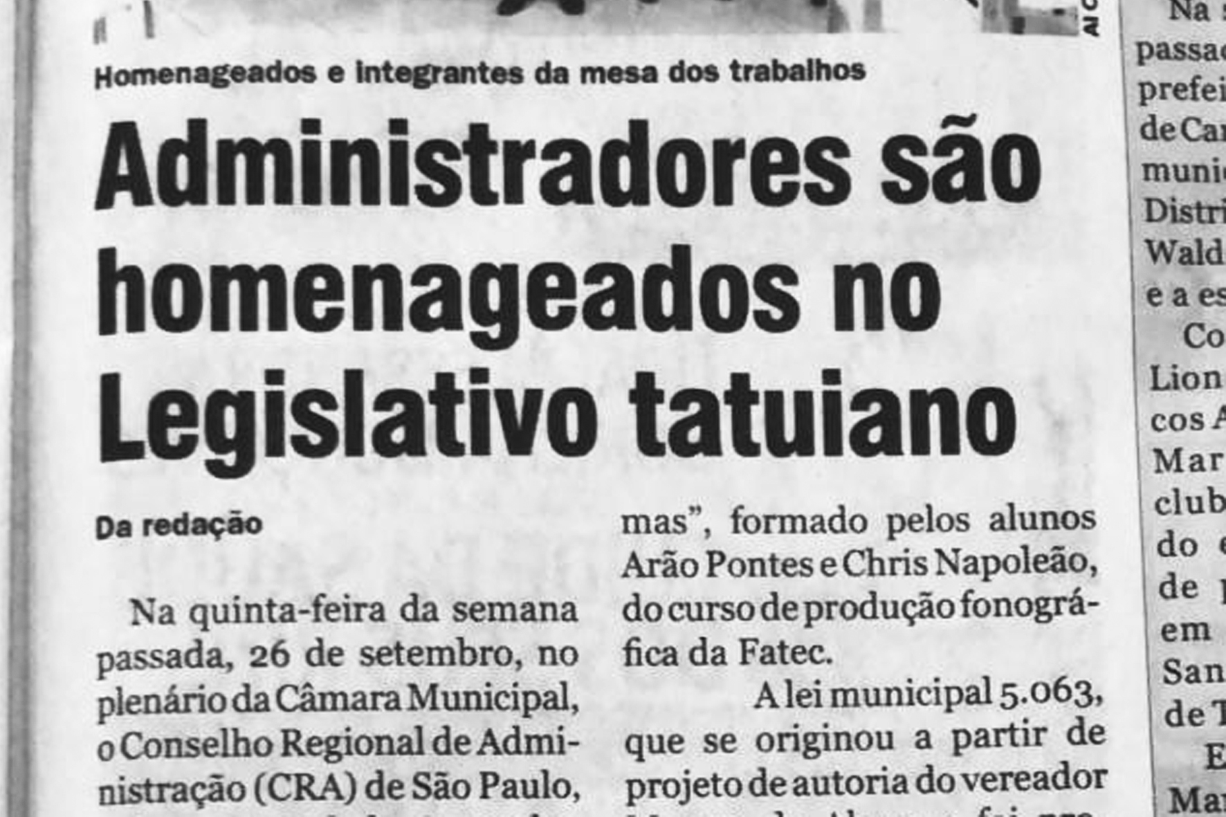 Iniciativa de Marquinho repercute na imprensa