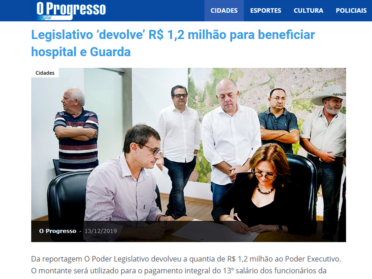 Câmara de Tatuí devolve R$ 1,2 mi para ajudar Santa Casa e GCM