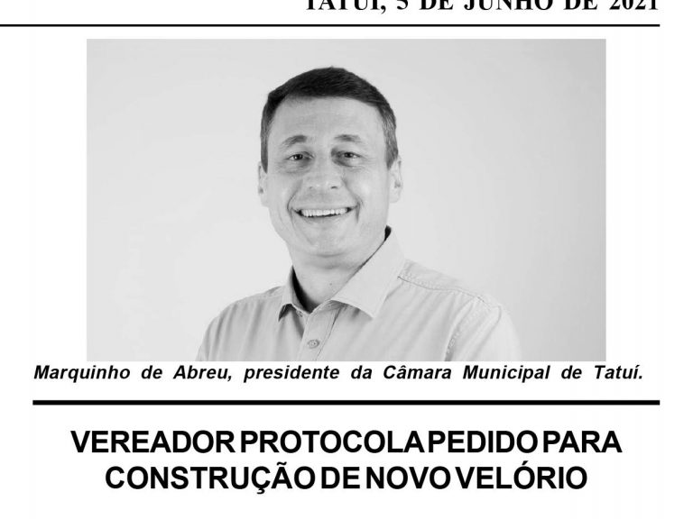 Vereador protocola pedido para construção de novo velório