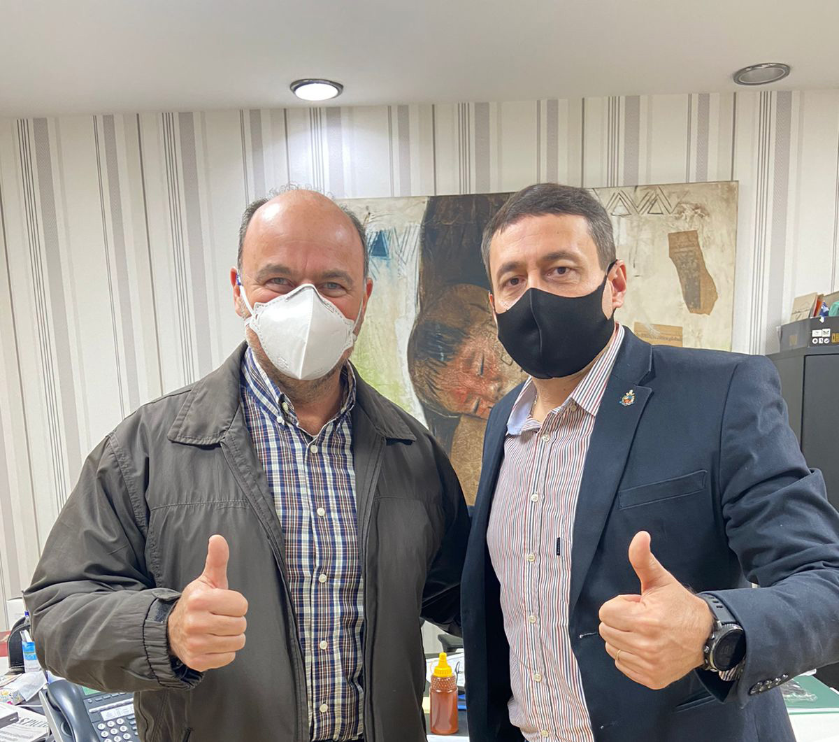 Marquinho e deputado Ricardo Madalena